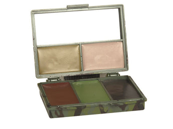 Kit trucco mimetico Miltec 5 colori con specchio — Marrone