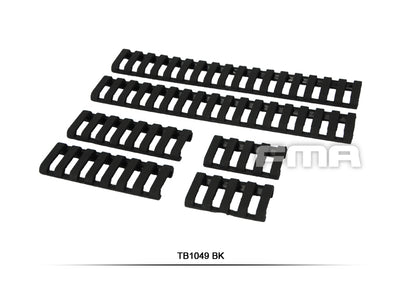 FMA Rubber Ladder Z70 RIS Rail Cover, 6 Pieces - Black-FMA-