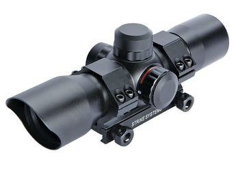 Collimatore Strike Systems 30mm punto rosso/verde con attacco — Nero-STRIKE SYSTEMS-