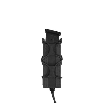 WAS Single Quick Mag Pouch for 9 mm Pistol Magazine - Black-Warrior Assault Systems-