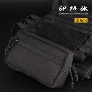 Marsupio addominale Wosport WST con aggancio Velcro — Nero-Wosport-