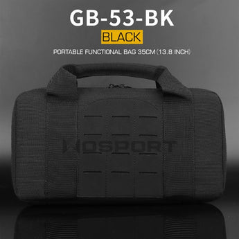 WST laser MOLLE gun bag 35cm - Black-Wosport-