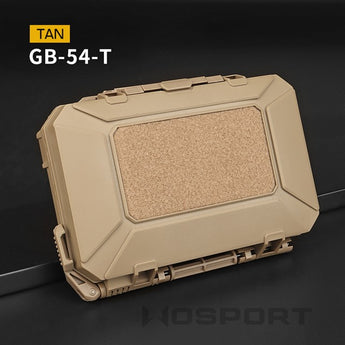 Borsa rigida Wosport Waterproof MOLLE Tactical Gear Case — TAN-Wosport-