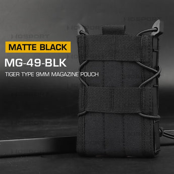 Tasca portacaricatori Wosport Tiger Type 5.56 MOLLE — Nera-Wosport-