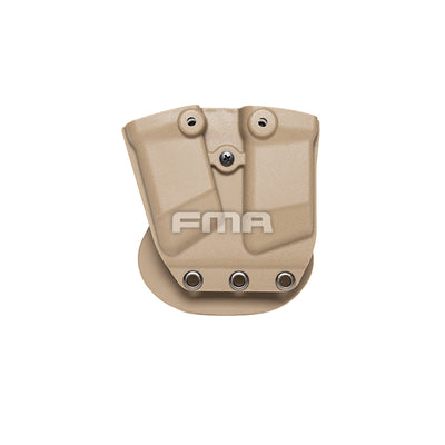 Tasca portacaricatori doppia FMA Kydex — Tan-FMA-