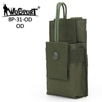 Tasca radio Wosport Small Radio Pouch MOLLE — Verde OD-Wosport-