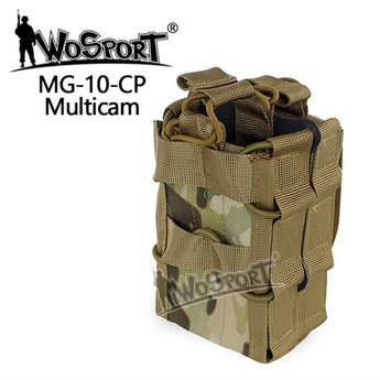 Tasca portacaricatori Wosport Open Double M4 — Multicam-Wosport-