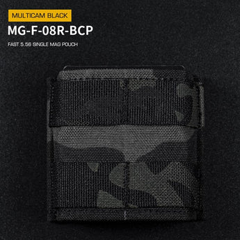 Tasca portacaricatori Wosport FAST Type Single 5.56 Short — MC Black-Wosport-