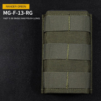 Tasca portacaricatori Wosport FAST Single 5.56 Long — Ranger Green-Wosport-