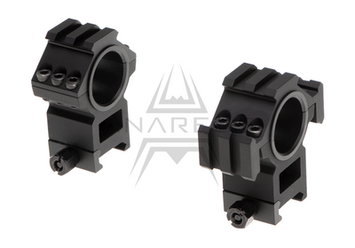 Anelli Aim-O Tri-Side Rail 25,4/30 mm — Nero-Aim-O-