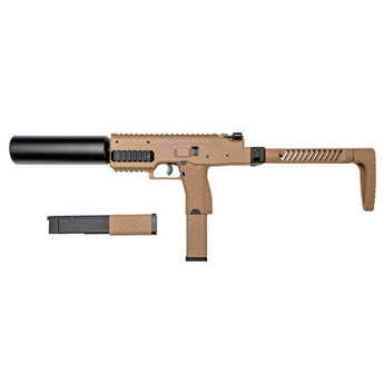 Mitraglietta VORSK VMP-1X GBB con silenziatore — Tan-VORSK-