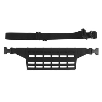 WST Fanny Pack Molle Adapter Panel , Large (6 Rows) - Black-Wosport-