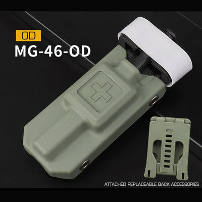 WST Molle Plastic Pouch and CAT Tourniquet (Dummy), Set - Green-Wosport-