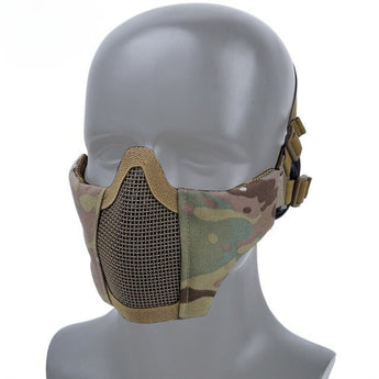 Maschera protettiva Wosport WST Mini Steel Mesh — Multicam-Wosport-