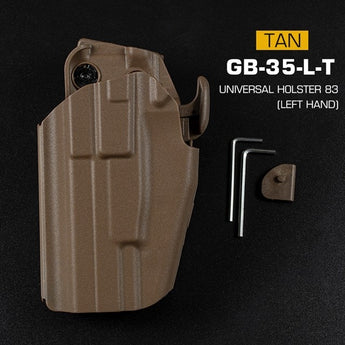 Fondina Wosport GB35 universale per pistola full size, mancina — Tan-Wosport-