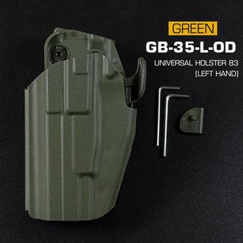 WST Universal Belt Holster GB35 Full size (Glock 17, P226, M92F) , Left Hand - Green-Wosport-