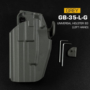 WST Universal Belt Holster GB35 Full size (Glock 17, P226, M92F) , Left Hand - Grey-Wosport-
