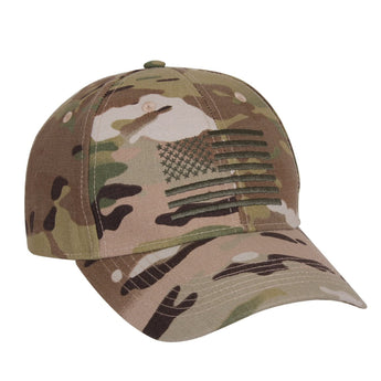 Cappello Rothco Low Profile Cap Operator US Flag — Multicam