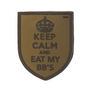 Patch 3D PVC 101INC Keep Calm and Eat My BB's — Coyote-101INC-
