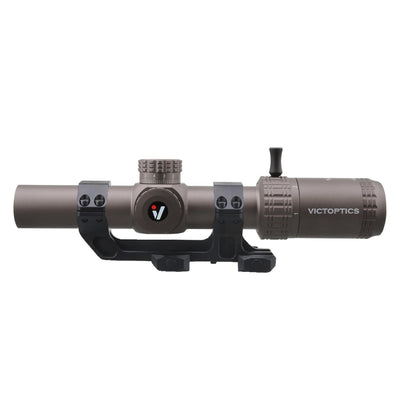 Ottica VictOptics S6 1-6x24 con Supporto Monoblocco — Marrone-Vector Optics-