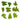 KMCS AGM Ghillie Leafs (100g Set) - Green-Kicking Mustang-