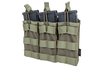 SATAC Open MOLLE-Magazintasche für 3 magazines M4/AR15 — Grün