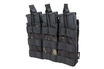 Tasca portacaricatori SATAC Open MOLLE per 3 caricatori M4/AR15 — MC Black