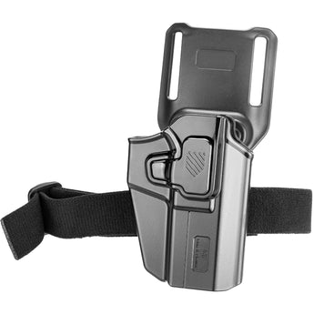 Gun Flower UNI PRO Low Ride Holster mit Haltegurt — Schwarz