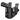 Gun Flower-Gürtelclip für IWB-Holster — Schwarz