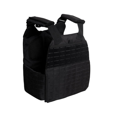 Plate carrier Rothco MOLLE-Weste, lasergeschnitten – Schwarz