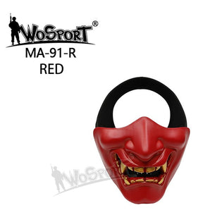 Maschera protettiva Wosport Devil Samurai — Red-Wosport-