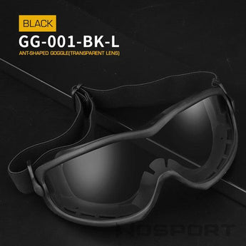 Ant-shaped Goggles - Black, Clear-Wosport-