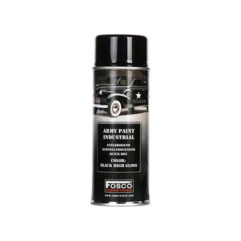 ARMY camouflage paint spray 400 ml BLACK HIGH GLOSS-FOSCO-