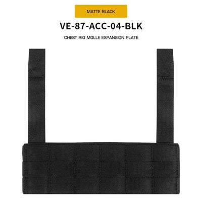 Chest Rig Molle Expansion panel - Black-Wosport-