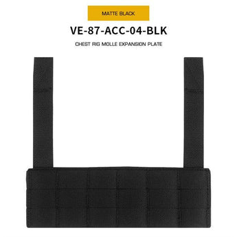 Chest Rig Molle Expansion panel - Black-Wosport-