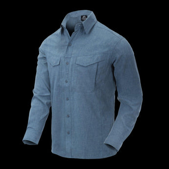 DEFENDER Mk2 Gentleman Shirt - Melange Blue-HELIKON-S-