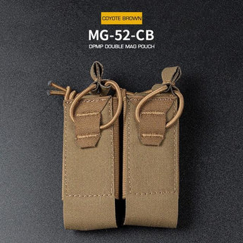 DPMP Molle Double 9mm Magazine Pouch - Coyote-Wosport-