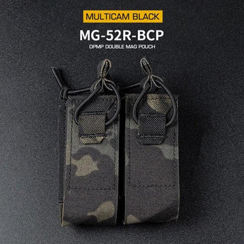 DPMP Molle Double 9mm Magazine Pouch - MC Black-Wosport-