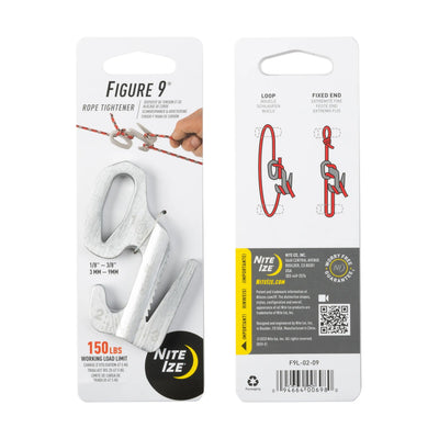 Figure 9 Rope Tightener, silver - large-NITE IZE-
