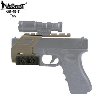 GB-49 Rail Base System for G17 / G18 / G19 ( TAN )-Wosport-