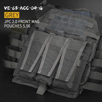 JPC vest 2.0 front accessory package 5.56 triple package - Grey-Wosport-