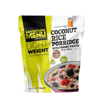 Lightweight Rice-coconut porridge with forest fruits-Adventure Menu-