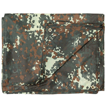 Lightweight Waterproof Tarp 3x3 m - FLECKTARN-MFH-
