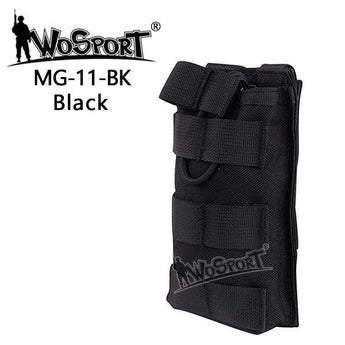 MOLLE Open Single M4 magazine storage bag/Pouch - Black-Wosport-