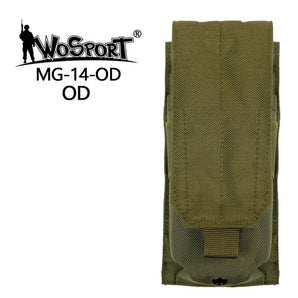 Tasca portacaricatori Wosport MOLLE singola M4/M16 — Verde OD-Wosport-