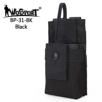 Tasca radio MOLLE Wosport Small Radio Pouch — Nero-Wosport-