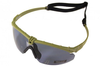 Nuprol Glasses BATTLE PRO'S - Green Frame / Smoked Lense w/Insert-Nuprol-