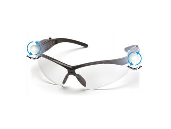 Protective goggles PMXTREME LED ESB6310STPLED, anti-fog - clear-PYRAMEX-