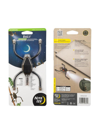 Torcia Nite Ize BugLit Rechargeable Microlight — Coyote Black-NITE IZE-