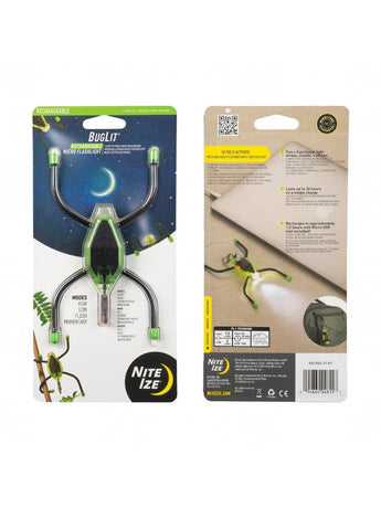 Rechargeable Microlight Nite Ize BugLit - Lime Black-NITE IZE-